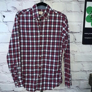 J. Crew plaid button up XS